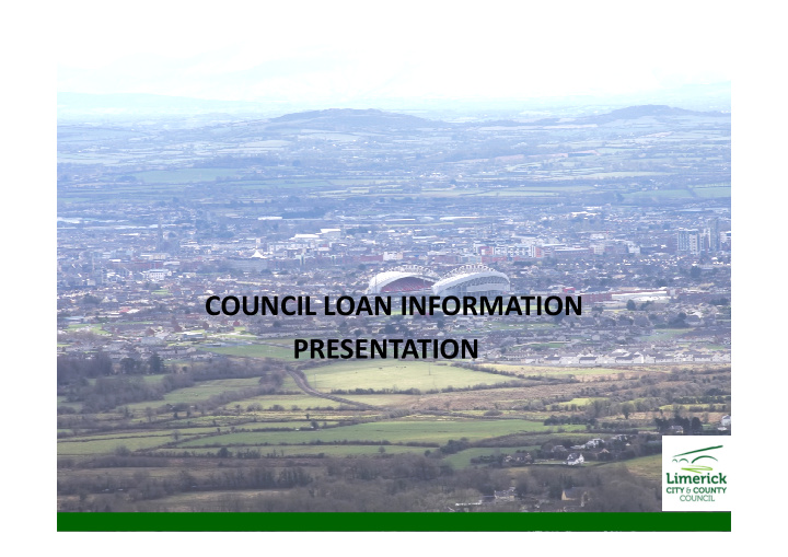 council loan information presentation types of loans