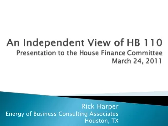 Rick Harper  Energy of Business Consulting Associates  Houston, TX  Alignment and diversity of