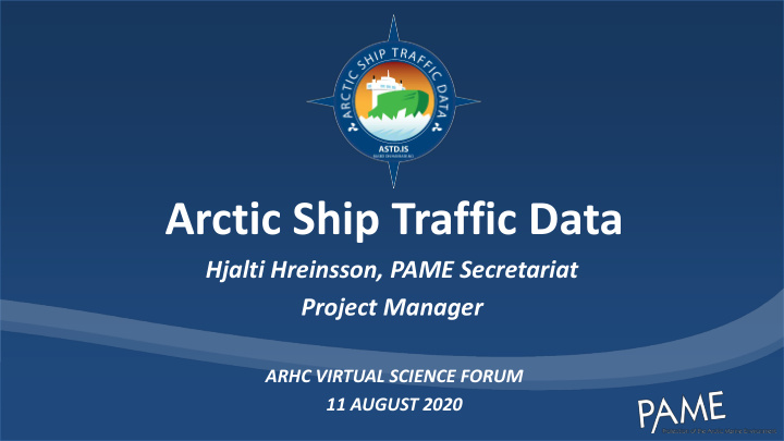 arctic ship traffic data
