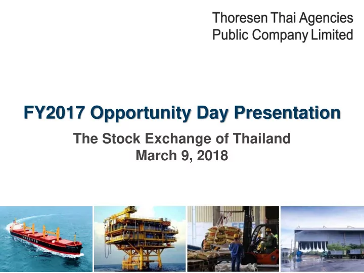 fy2017 opportunity day presentation