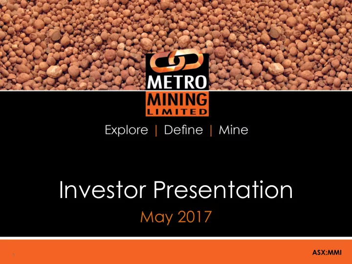 investor presentation