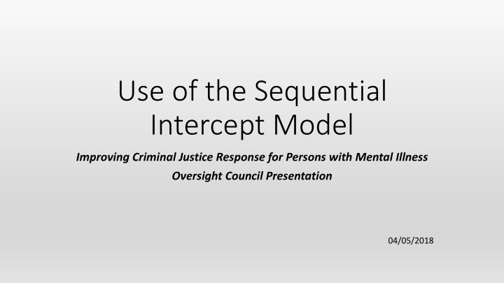 intercept model