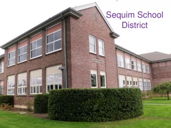 Sequim School  District  3 initiatives - Student Learning Plan  Math CC  ELA CC  Teacher
