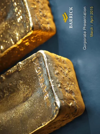 Corporate Presentation  CAUTIONARY STATEMENT ON  FORWARD-LOOKING INFORMATION  Certain information