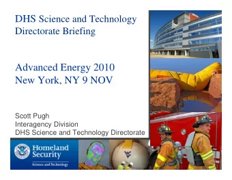 Advanced Energy 2010  N  New York, NY 9 NOV  Y  k NY 9 NOV  Scott Pugh  Interagency Division