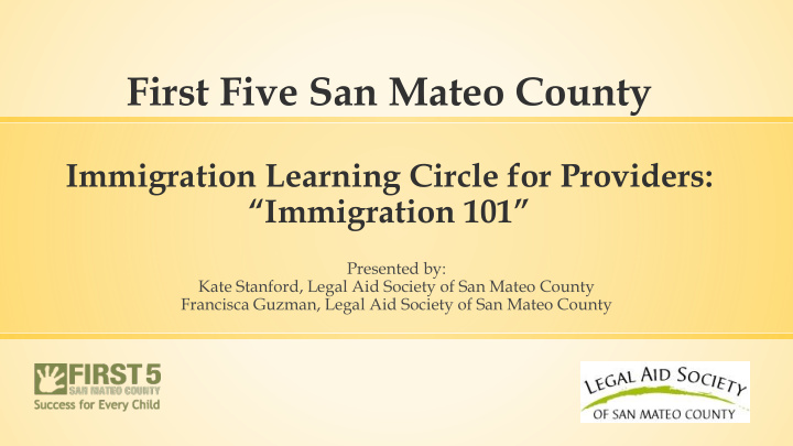 first five san mateo county