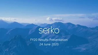 DISCLAIMER  This presentation has been prepared by Serko Limited. All information is current at the