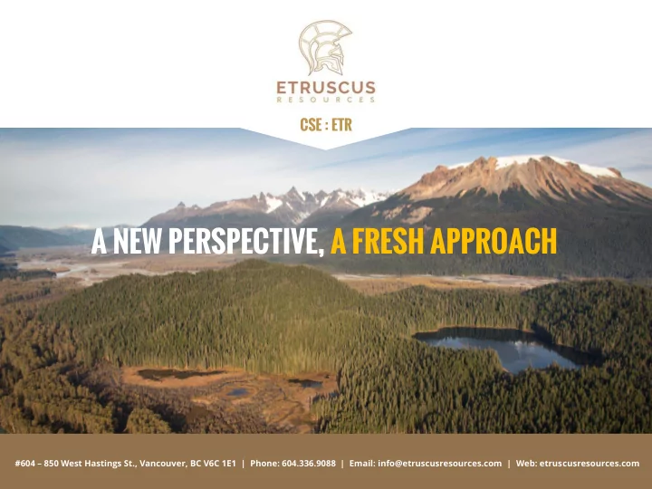 a new perspective a fresh approach