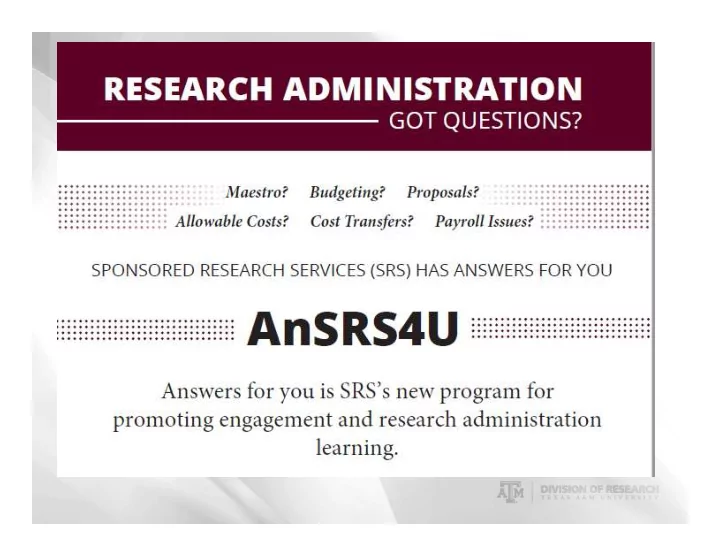 welcome to ansrs4u