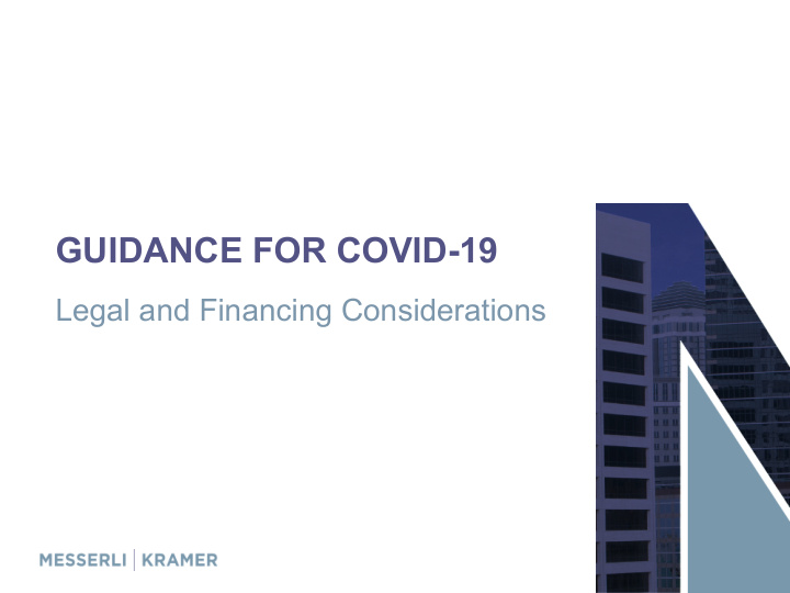 guidance for covid 19
