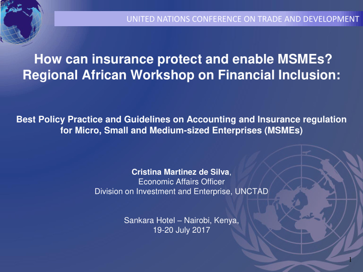 how can insurance protect and enable msmes regional