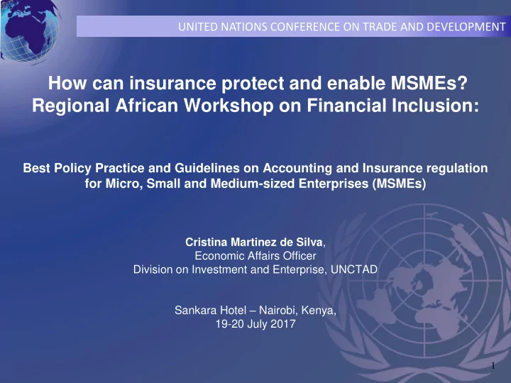 how can insurance protect and enable msmes regional