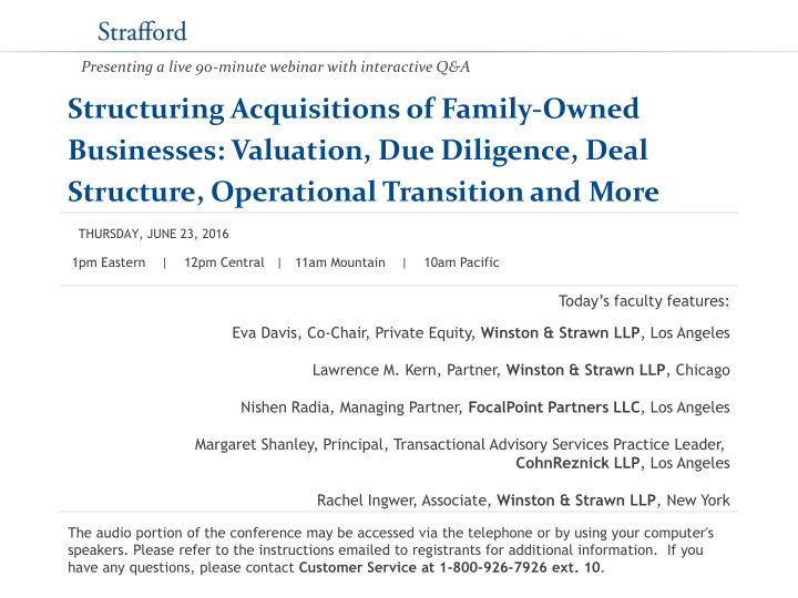 structure operational transition and more