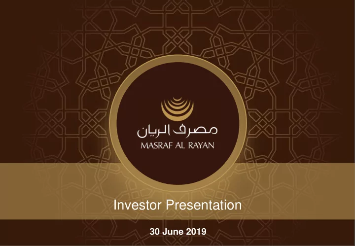 investor presentation