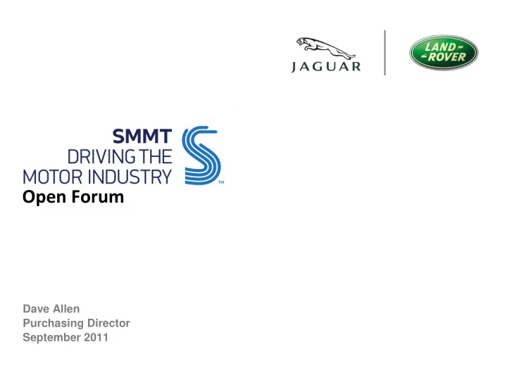 open forum