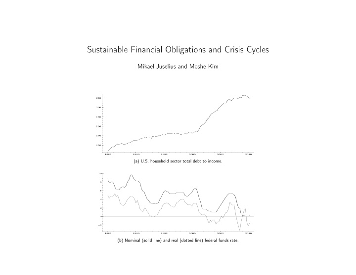 sustainable financial obligations and crisis cycles