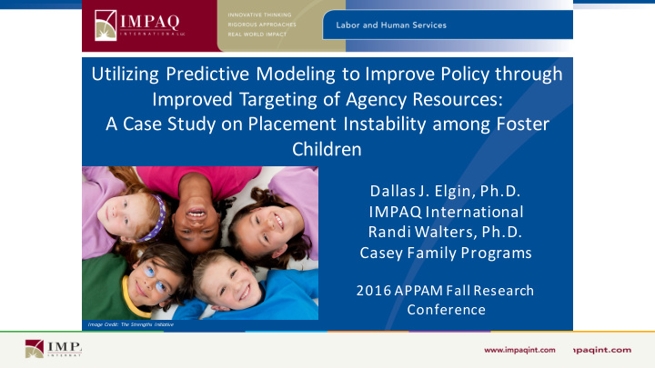 utilizing predictive modeling to improve policy through