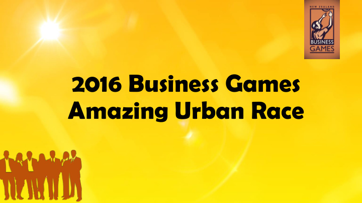 2016 business games amazing urban race congratulations to