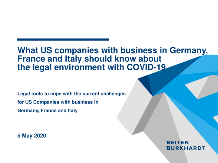what us companies with business in germany france and