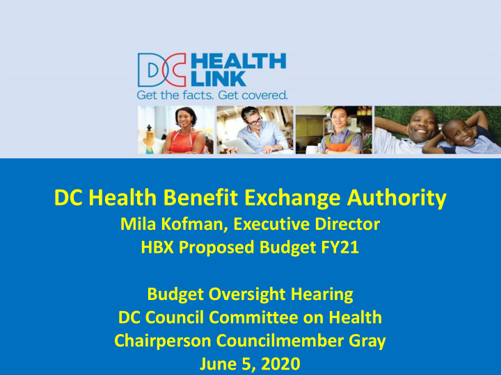 dc health benefit exchange authority mila kofman