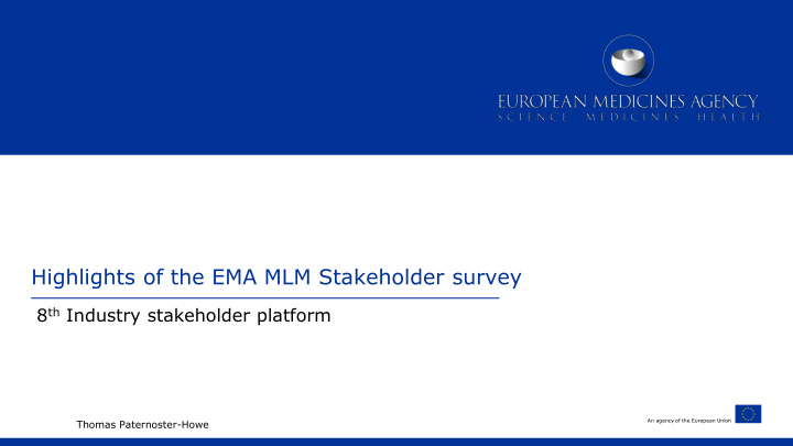 highlights of the ema mlm stakeholder survey