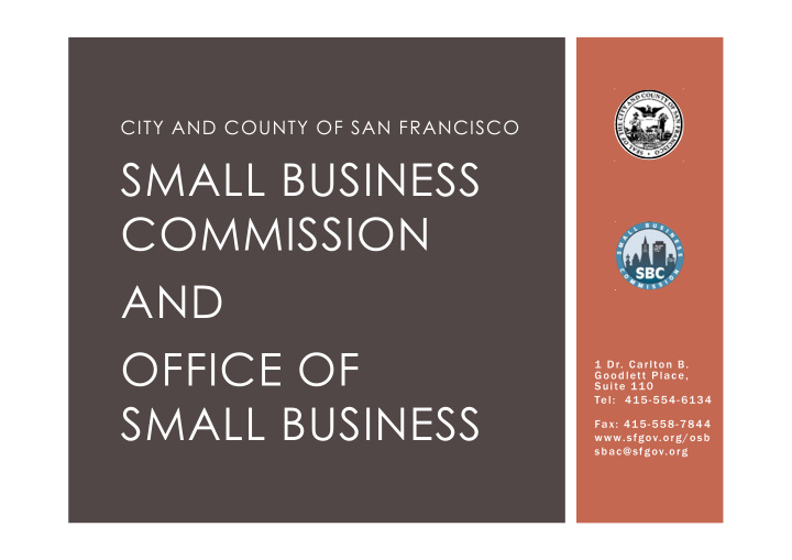 small business commission and office of