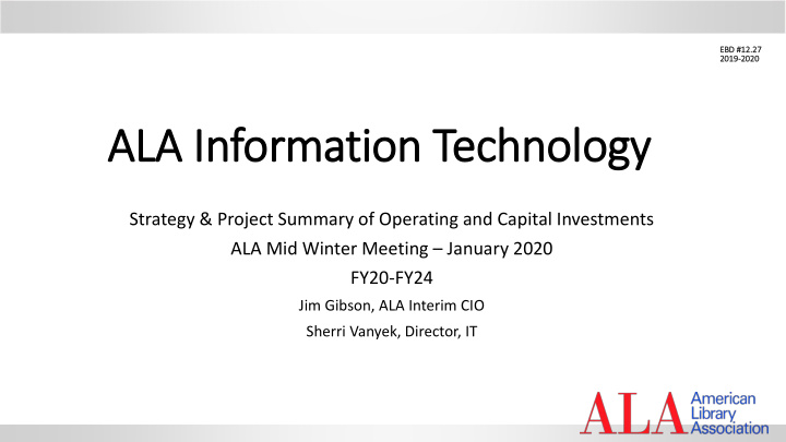 ala information technology