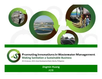 Jingmin Huang  ADB  Background Strategy 2020:  water as a crosscutting core business area of