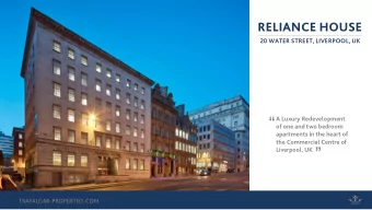 A Luxury Redevelopment  of one and two bedroom  apartments in the heart of  the Commercial