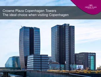 Crowne Plaza Copenhagen Towers  The ideal choice when visiting Copenhagen  Between the Copenhagen
