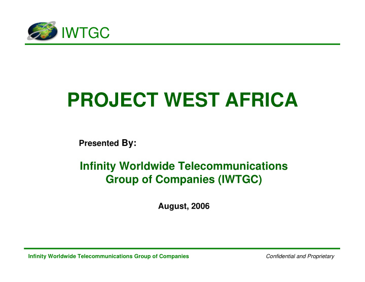 project west africa
