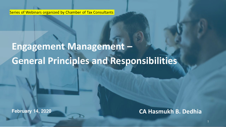engagement management general principles and