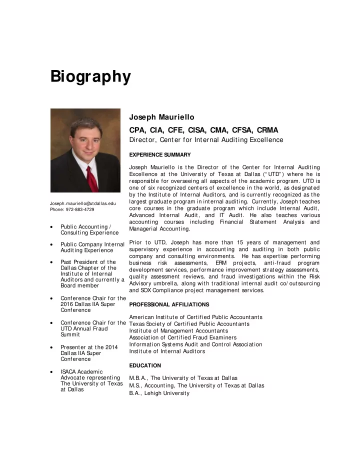 biography