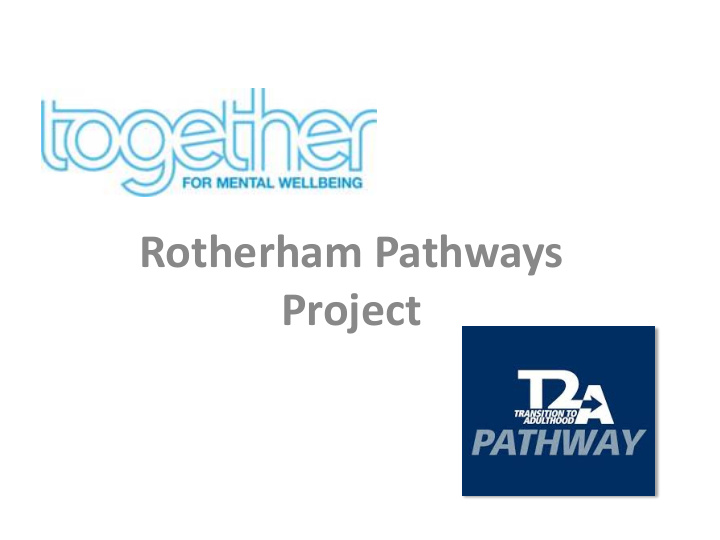 rotherham pathways project partnership working project
