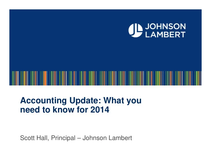 accounting update what you need to know for 2014