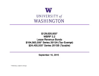 $129 020 000*  $129,020,000*  $129,020,000*  $129 020 000*  WBRP 3.2  WBRP 3.2  Lease Revenue Bonds