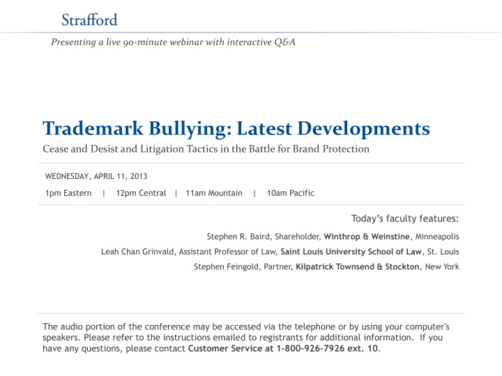 trademark bullying latest developments
