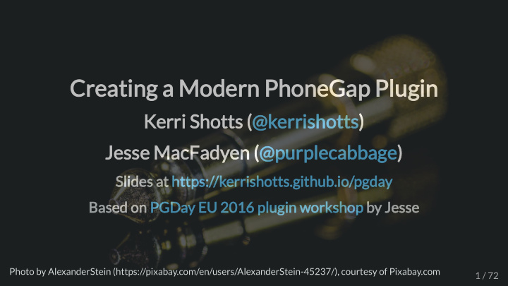 creating a modern phonegap plugin