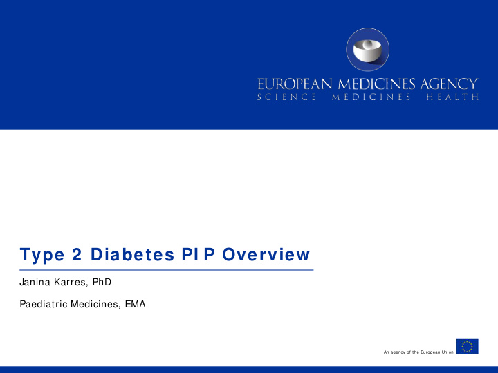 type 2 diabetes pi p overview