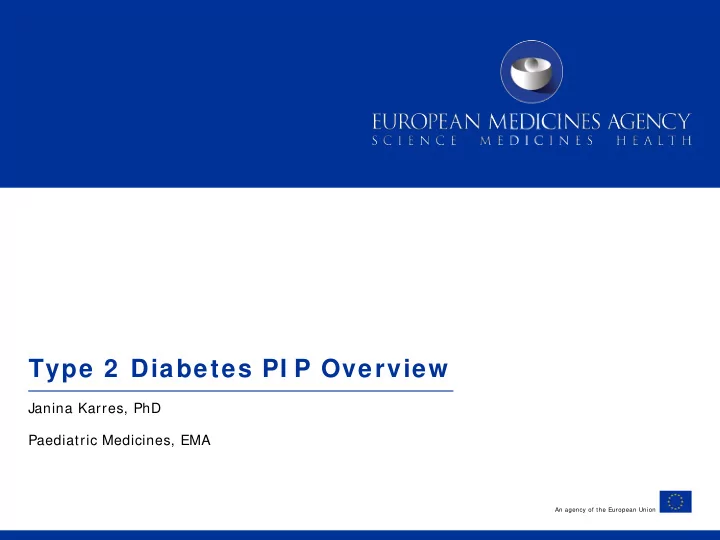 type 2 diabetes pi p overview