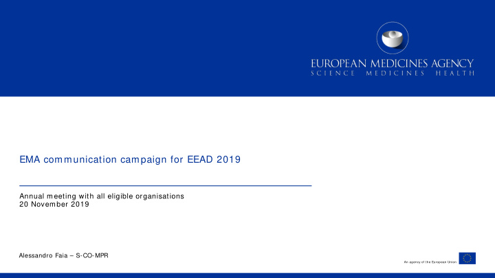 ema communication campaign for eead 2019
