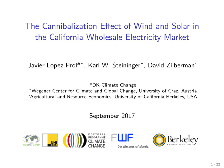 the cannibalization effect of wind and solar in the
