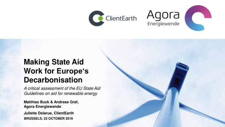 making state aid work for europe s decarbonisation