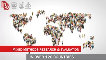 IN OVER 120 COUNTRIES  Researchers  and  statisticians,  with  diverse  international,  WHO
