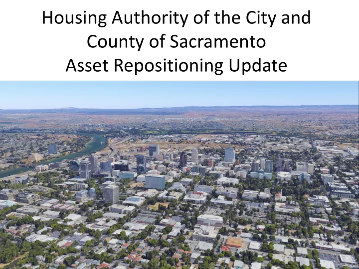 housing authority of the city and county of sacramento