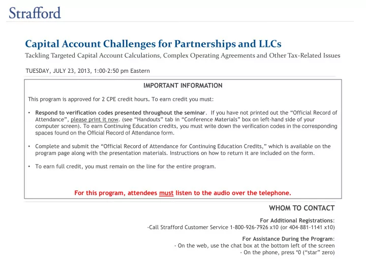 capital account challenges for partnerships and llcs