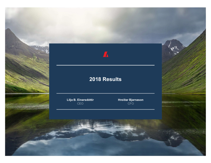 2018 results