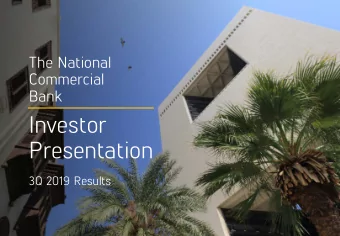 Investor  Presentation  3Q 2019 Results  1  Investor  Page  Page  Page  Presentation  3  9  17