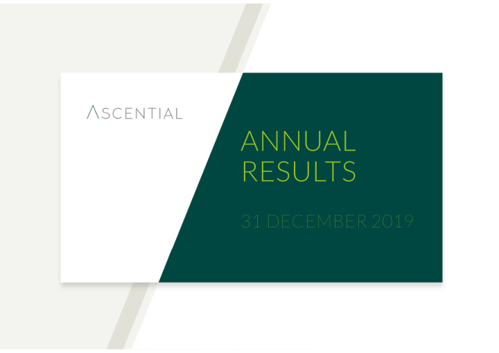 annual results