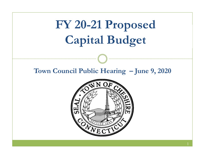 fy 20 21 proposed capital budget